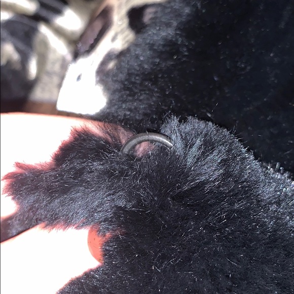 Black Real Fur Volare NY Jacket - Picture 7 of 8